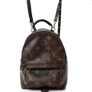 Louis Vuitton ‘Palm Springs Mini’ Classic Brown Monogram Backpack